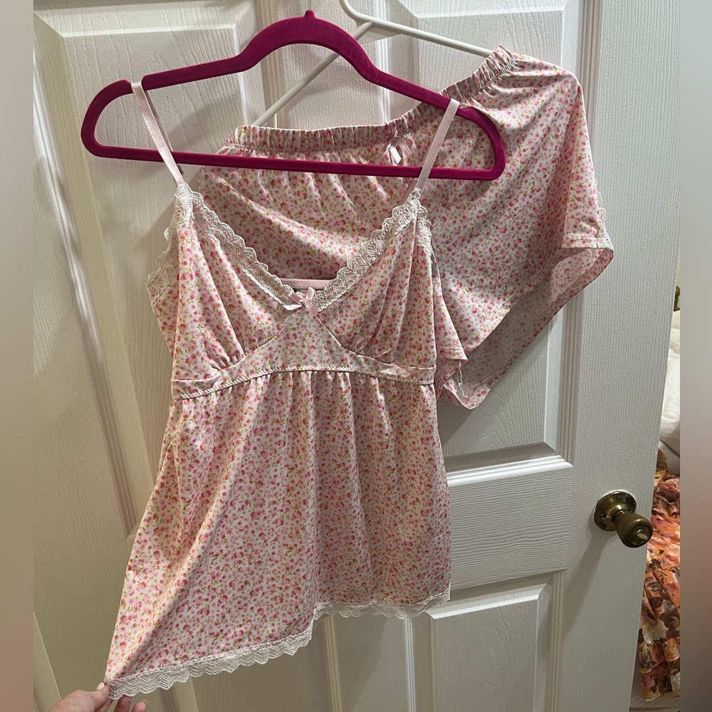 Vintage Laura Ashley Floral Pajama Set